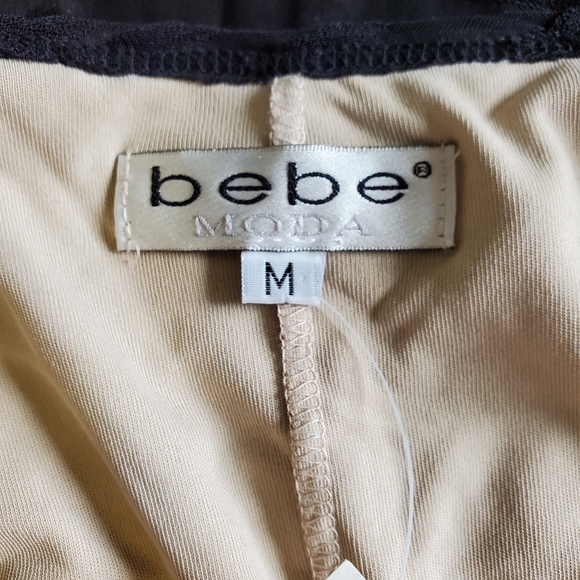 Deadstock Vintage Bebe Moda Long Dimensional Sheer Bodycon Dress Size M - Picture 10 of 13